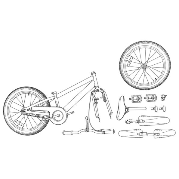 vidaXL Detské Kolo 24 Palcov 6-Speed pre 8-12 rokov Zelená – Obrázok 8