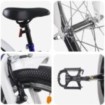 vidaXL Detské Kolo 24 Palcov pre 8-12 rokov Modro-biely – Obrázok 4