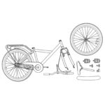 vidaXL Detské Kolo 24 Palcov pre 8-12 rokov Biela – Obrázok 8