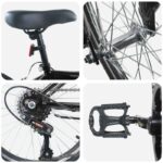 vidaXL Detské Kolo 24 Palcov 6-Speed pre 8-12 rokov Čierna – Obrázok 4