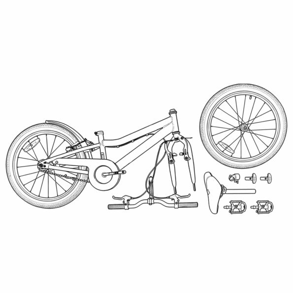 vidaXL Detské Kolo 24 Palcov 6-Speed pre 8-12 rokov Čierna – Obrázok 8