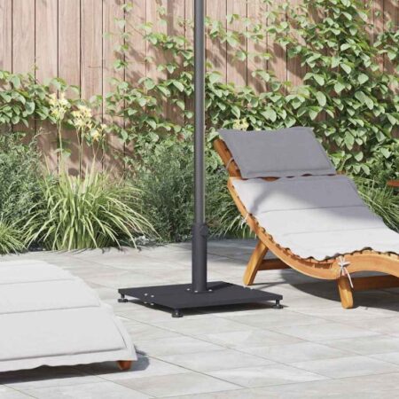 vidaXL Základy vonkajších dáždnikov Tmavo šedá 45 x 45 x 31 cm Oceľ