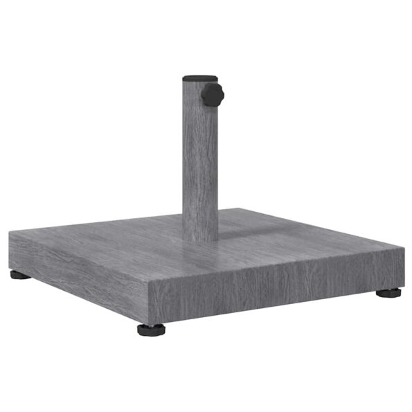 vidaXL Základňa pre slnečník Tmavošedý vzhľad dreva 45 x 45 x 31,5 cm – Obrázok 2