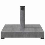 vidaXL Základňa pre slnečník Tmavošedý vzhľad dreva 45 x 45 x 31,5 cm – Obrázok 4