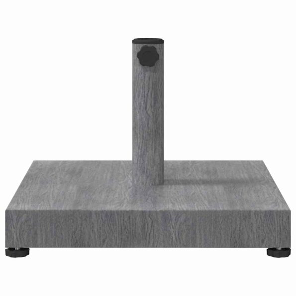 vidaXL Základňa pre slnečník Tmavošedý vzhľad dreva 45 x 45 x 31,5 cm – Obrázok 4