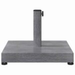 vidaXL Základňa pre slnečník Tmavošedý vzhľad dreva 45 x 45 x 31,5 cm – Obrázok 5