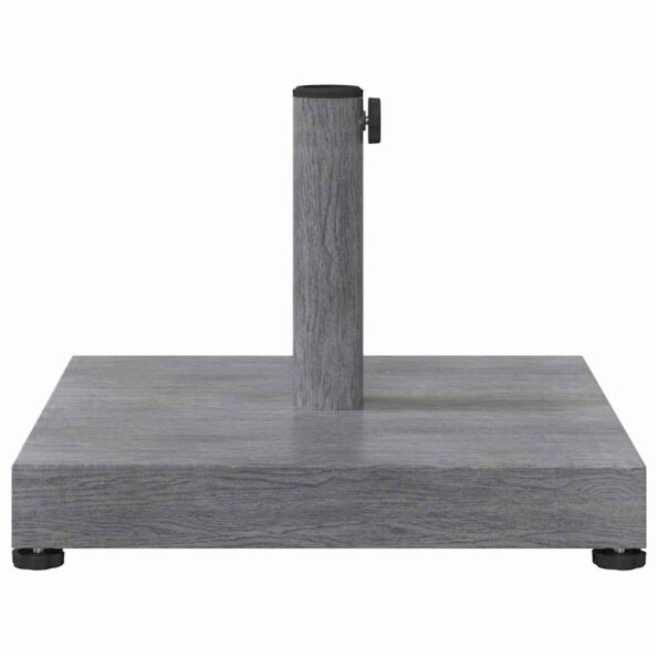 vidaXL Základňa pre slnečník Tmavošedý vzhľad dreva 45 x 45 x 31,5 cm – Obrázok 5