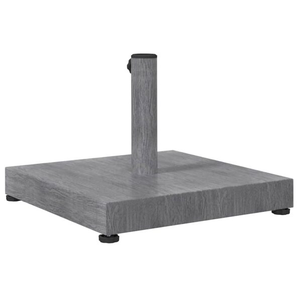 vidaXL Základňa pre slnečník Tmavošedý vzhľad dreva 45 x 45 x 31,5 cm – Obrázok 6