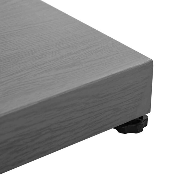 vidaXL Základňa pre slnečník Tmavošedý vzhľad dreva 45 x 45 x 31,5 cm – Obrázok 8