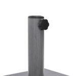 vidaXL Základňa pre slnečník Tmavošedý vzhľad dreva 45 x 45 x 31,5 cm – Obrázok 9