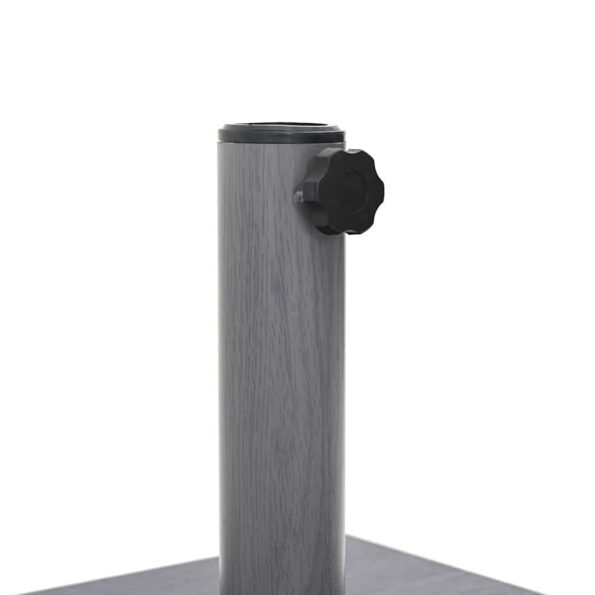 vidaXL Základňa pre slnečník Tmavošedý vzhľad dreva 45 x 45 x 31,5 cm – Obrázok 9