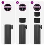 vidaXL Základy vonkajších dáždnikov Tmavo šedá 45 x 45 x 31.5 cm – Obrázok 10