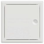 vidaXL Access Panel 2 pcs Biela 20 x 20 cm oceľ – Obrázok 5