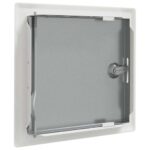 vidaXL Access Panel 2 pcs Biela 20 x 20 cm oceľ – Obrázok 7