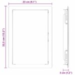 vidaXL Access Panel Biela 20 x 30 cm oceľ – Obrázok 10