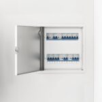 vidaXL Access Panel Biela 30 x 30 cm oceľ