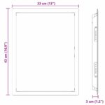 vidaXL Access Panel Biela 30 x 40 cm oceľ – Obrázok 10