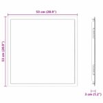 vidaXL Access Panel Biela 50 x 50 cm oceľ – Obrázok 10