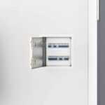 vidaXL Access Panel 2 pcs Biela 20 x 20 cm Oceľ