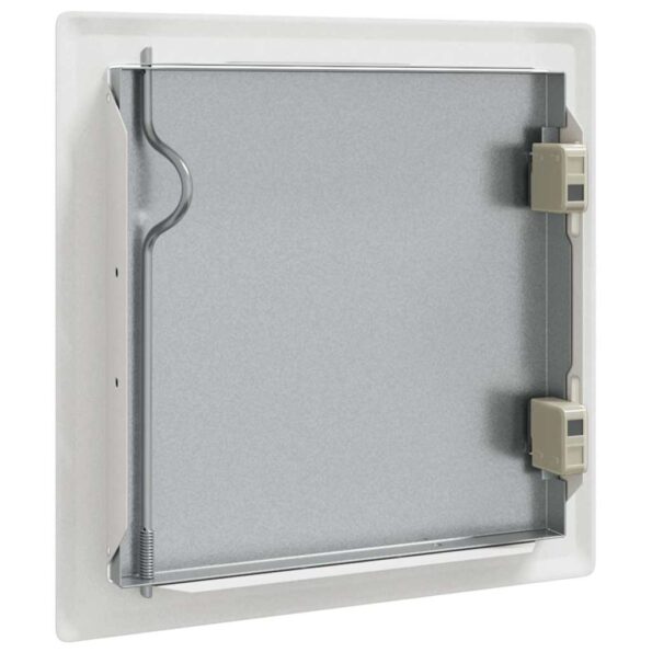 vidaXL Access Panel 2 pcs Biela 20 x 20 cm Oceľ – Obrázok 7