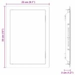 vidaXL Access Panel Biela 33 x 23 x 3 cm Oceľ – Obrázok 10