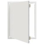 vidaXL Access Panel Biela 43,5 x 33 x 3 cm Oceľ – Obrázok 2
