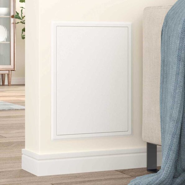 vidaXL Access Panel Biela 43,5 x 33 x 3 cm Oceľ – Obrázok 3