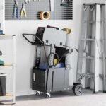 vidaXL Zváračský vozík Čierna 90 x 46 x 96 cm Oceľ