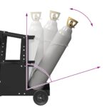 vidaXL Zváračský vozík Čierna 90 x 46 x 96 cm Oceľ – Obrázok 10