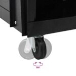 vidaXL Zváračský vozík Čierna 90 x 46 x 96 cm Oceľ – Obrázok 9