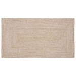 vidaXL Kusové koberce Obdĺžnikový Prírodná a biela 60 x 110 cm Juta