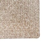 vidaXL Kusové koberce Obdĺžnikový Prírodná a biela 80 x 150 cm Juta – Obrázok 5