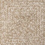 vidaXL Koberec Prírodná a biela 100 x 200 cm Juta – Obrázok 4