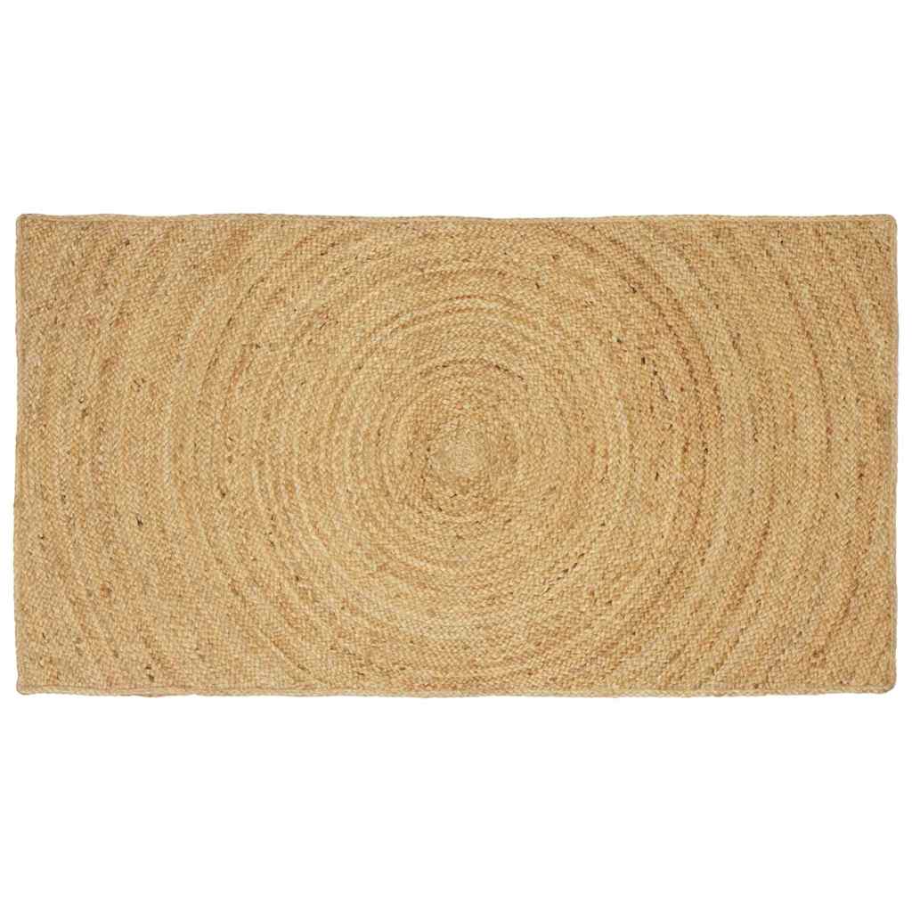 42010508_1.jpg vidaXL Kusové koberce Obdĺžnikový Hnedá 60 x 110 cm Juta – Obrázok 1