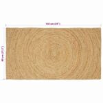 vidaXL Kusové koberce Obdĺžnikový Hnedá 80 x 150 cm Juta – Obrázok 8