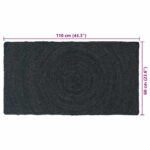 vidaXL Kusové koberce Obdĺžnikový Tmavo šedá 60 x 110 cm Juta – Obrázok 9