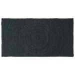 vidaXL Kusové koberce Obdĺžnikový Tmavo šedá 80 x 150 cm Juta