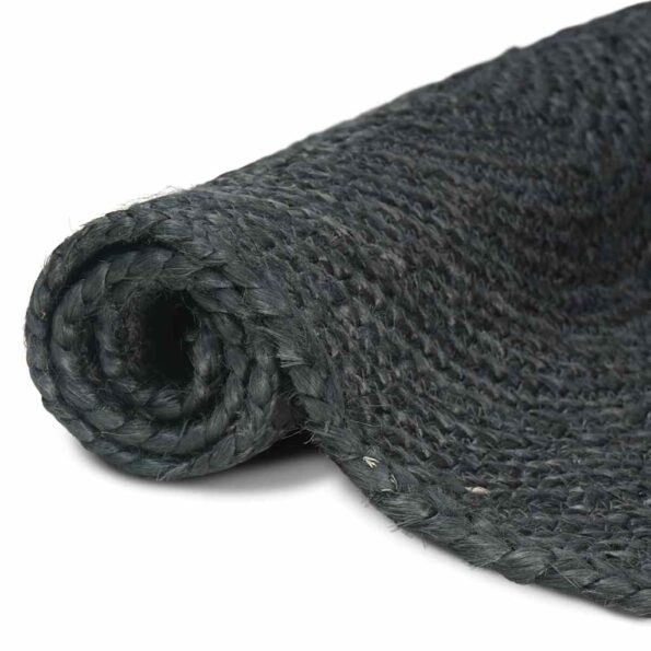 vidaXL Kusové koberce Obdĺžnikový Tmavo šedá 80 x 150 cm Juta – Obrázok 3
