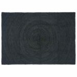 vidaXL Koberec Tmavo šedá 140 x 200 cm Juta