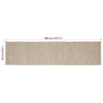 vidaXL Kusové koberce Obdĺžnikový Prírodná a biela 60 x 400 cm Juta – Obrázok 8