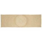 vidaXL Koberec Prírodná a biela 60 x 200 cm Juta