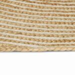 vidaXL Koberec Prírodná a biela 60 x 400 cm Juta – Obrázok 2