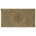 vidaXL Koberec Prírodná a čierna 60 x 110 cm Juta