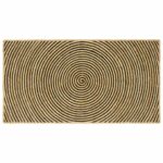 vidaXL Koberec Prírodná a čierna 80 x 150 cm Juta