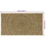 vidaXL Koberec Prírodná a čierna 80 x 150 cm Juta – Obrázok 9