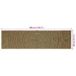vidaXL Koberec Prírodná a čierna 80 x 300 cm Juta – Obrázok 9