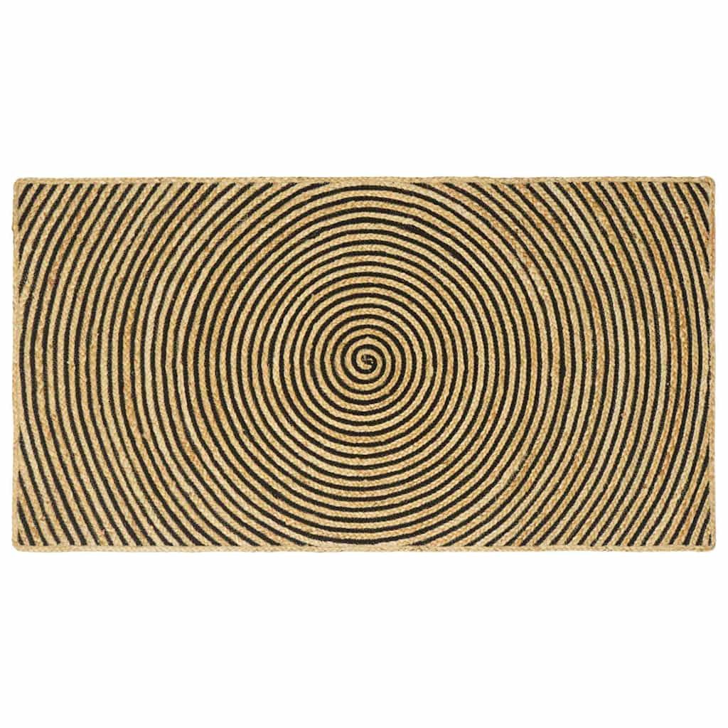 42010740_1.jpg vidaXL Koberec Prírodná a čierna 100 x 200 cm Juta – Obrázok 1
