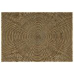 vidaXL Koberec Prírodná a čierna 160 x 230 cm Juta