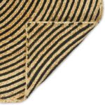 vidaXL Koberec Prírodná a čierna 160 x 230 cm Juta – Obrázok 6