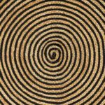 vidaXL Koberec Prírodná a čierna 160 x 230 cm Juta – Obrázok 8